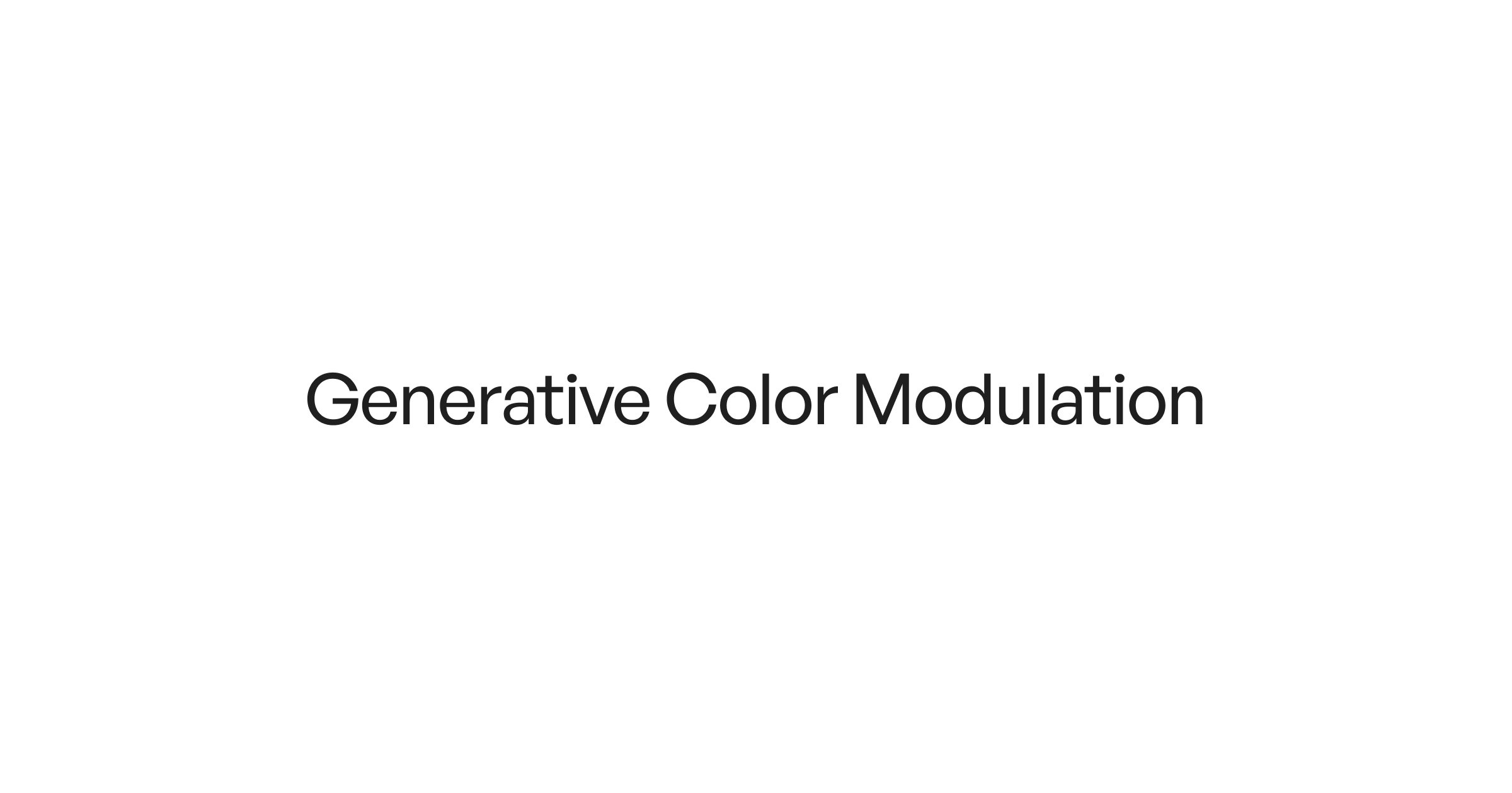 generative-color-modulation