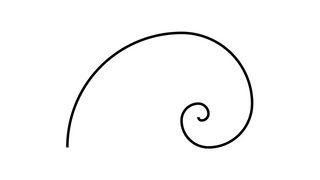 A black and white spiral